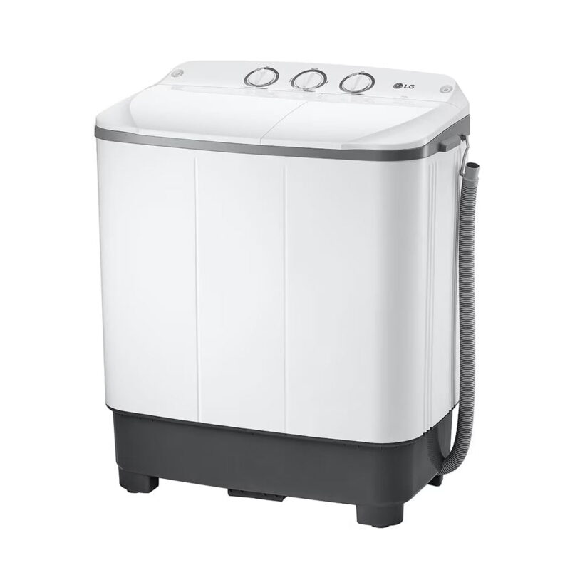 LG 7 kg Twin Tub Washing Machine, Semi Automatic with Soak Function P700N - Image 2